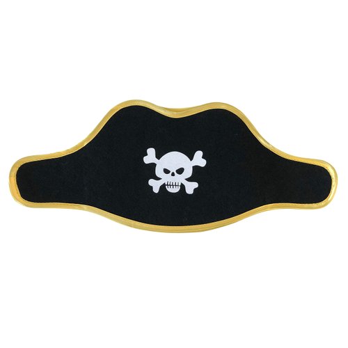 Liontouch Pirate Hat - Captain Red Stripe | Pretend Play Toy For Children And Toddlers with Skull Motive | Dress Up, Fancy Dresses & Costumes For Kids