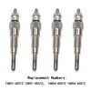 Coimoviol OE Number# 16851-65510 16851-65512 Glow Plug 4PCS For Kubota D722 D902 D905 D1005 D1105 V1505 V1305 Z482 RTV900 RTV1100, Tractor B1700D B1700E ZD326 ZD331, Mower BX1800D BX1830D, 168516551