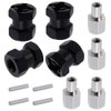Alloy 12mm Wheel Hub Hex Spacer 15mm Offset Extension Drive Adapter for 1/10 RC Crawler Truck (15mm)