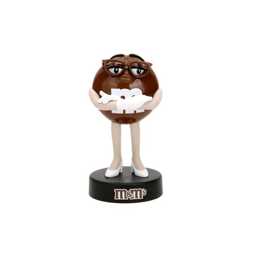 M&M's 4" Brown Die-Cast Collectible Figure, Toys for Kids and Adults
