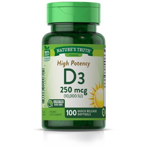 Nature's Truth Vitamin D 10,000 IU 100 Softgels