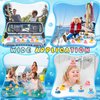 Honoson 48 Pcs Beach Rubber Duckies Mini Rubber Duck Bath Toys Float Funny Bathtub Squeaky Ducky for Pool Water Activity Christmas Holiday Classroom Birthday Party Favors(Colorful)