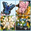 HIGH GODO Flower Bouquet Butterfly Building Set, Bonsai Tree Flowers Building Blocks with Dust Cover, 530 PCS Micro Bricks Botanical Collection Kit, Birthday Gift for Women Girlfriend Adults 12+