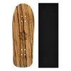 Wooden Fingerboard Carlsbad Cruiser Deck, Zebrawood - 34mm x 100mm - Handmade, Pro Shape & Size - Five Plies Wood Veneer - Includes Prolific Foam Tape - Teak Tuning