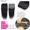 5x5 HD Lace Closure, Ultra-thin Invisible HD Lace Closure Tiny Single Knot Pre-Plucked with Baby Hair 12A Grade Brazilian Virgin Straight Hair Undetectable Melted Lace Closure Human Hair 16 Inch
