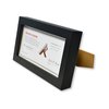Golden State Art, Wood Frame for 4x9 Business License Certificate with Real Glass & Table-top Display, Black