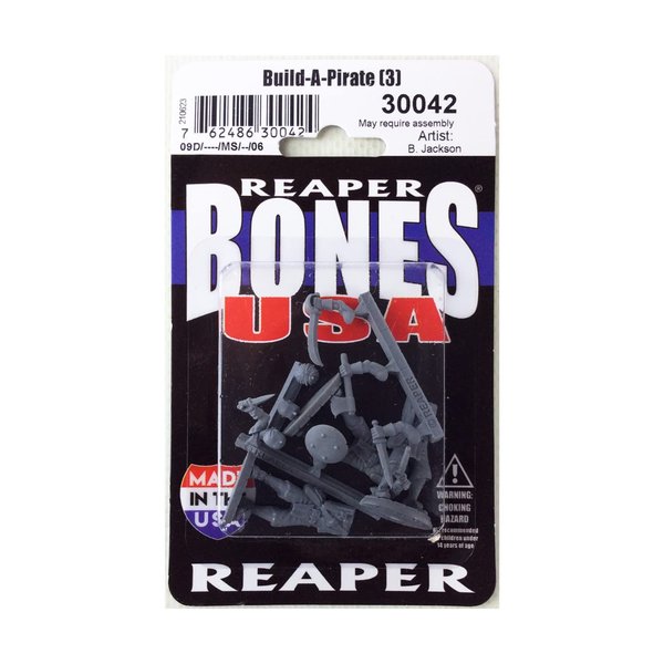 Modular Pirate Miniature Figure 25mm Heroic Scale Reaper Bones USA Reaper Miniatures
