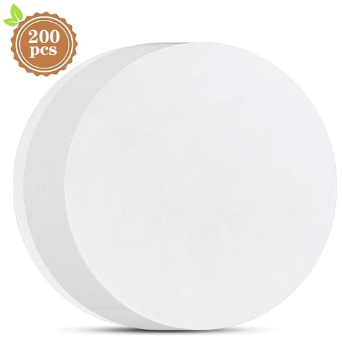 6 Inch Round Parchment Paper, Set of 200, Non Stick Burger Patty Paper/Small Round Parchment Paper for Springform Pan, Round Cake pan and Smash Burger Press (4.5/5.5/7/8/9/10/12in Optional)