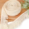 10 Yards Boho Long Fringe Trim 2.3'' Wide Sewing Fringe Trim Cotton Tassel Fringe Trim for Clothes Lamp Shade Curtain Dress Crafts Accessories Home Decor