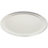 Winco 11 Inch Aluminum Winware Pizza Tray with Wide Rim