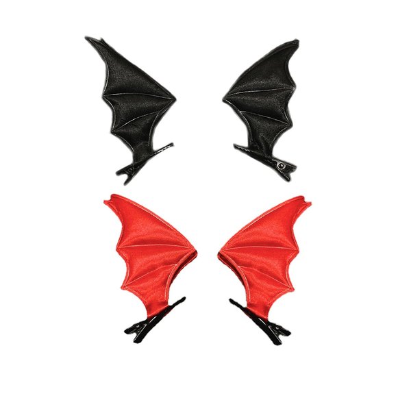 Halloween Bat Wing Clip Halloween Devil Wing Hair Clips Halloween Black Bat Wing Pin BHWH14 (Set-A)