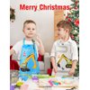 WERNNSAI 2 Pack Kids Aprons - Truck Kids Art Aprons for Boys Waterproof Toddler Chef Aprons Cooking Baking Painting Gardening Apron for Kids with Pocket Kitchen Classroom Art Smocks Age 2-5 Years