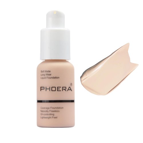Foundation,Matte Foundation Improves Uneven Skin Tone,Lightweight,Full Coverage Oil Control Liquid Foundation,Waterproof Foundation Makeup (101# Porcelain)