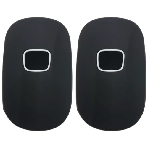 REPROTECTING Silicone Rubber Key Fob Cover Compatible with 2022 2023 2024 Honda Accord Civic CR-V Sport SI EX EX-L Touring (Black/Black, 4 Buttons)