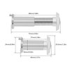 HOJLKLD Door Viewer Peephole, 200 Degree Door Viewer with 16mm/0.63inch Drill Bit for 1-1/2" to 2-3/8" Doors for Office Home Hotel