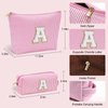 YOOLIFE Christmas Gifts for Girls Teen Girl - Pink Preppy Makeup Bag Best Friend Birthday Gifts Teacher Gifts for Women Wedding Gifts Bridesmaid Gifts Daughter Teacher Wife Gifts Teen Girl Gifts M
