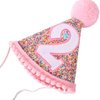 Eoopoon Rainbow Birthday Party Hat, Glitter Cone Crown for Boys and Girls - Perfect Decoration (Cone 2)