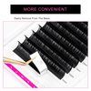 TDANCE Premium C CC D DD J B L Curl 0.03-0.18mm Thickness Semi Permanent Individual Eyelash Extensions Silk Volume Lashes Professional Salon Use Mixed 14-19mm Length In One Tray (D-0.05,14-19mm)