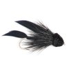 The Fly Fishing Place Black Muddler Minnow Fly Fishing Flies - Bass and Trout Streamers - Set of 4 Flies Size 6