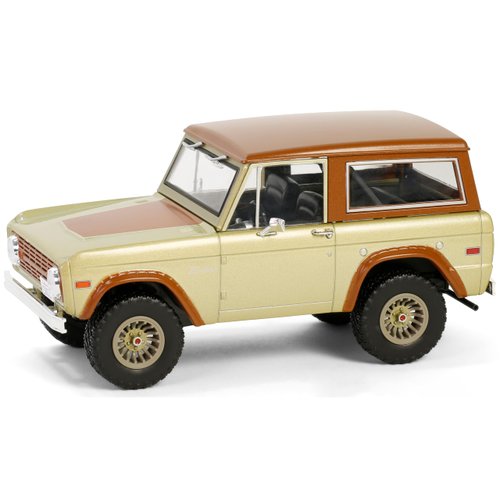 1970 Bronco Gold Metallic with Brown Hood and Top Lost (2004-2010) TV Series Hollywood Series 20 1/24 Diecast Model Car by Greenlight 84201