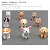 SAFIGLE 54 Pcs Artificial Dog Simulation Puppy Figure Dog Party Miniature Garden Dogs Puppy Toys for Kids Children Party Favors Small Dog Figurines Dog Party Favors Pomeranian Resin Child