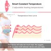 Portable Cordless Fast Heating Pad, Electric Waist Belt Device with 3 Heat Levels and 3 Massage Modes, Back or Belly Heating Pad for Women and Girl