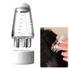 Hair Oil Applicator Bottle, Scalp Applicator Comb Hair Scalp Applicator, Ball Root Comb applicator Bottle Scalp Massager for Hair Growth, Mini Hair Raising Solid Hair Massage Tool(White)