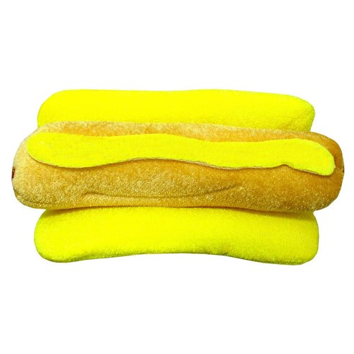 Nicky Bigs Novelties Hot Dog Hat- Mini Velvet Headpiece On Headband - Food Stand Vendor Hats - Party Supplies - Costume Accessory