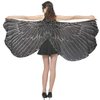 Ypser Halloween Party Wings Shawl for Women Fairy Ladies Costume Cape Black