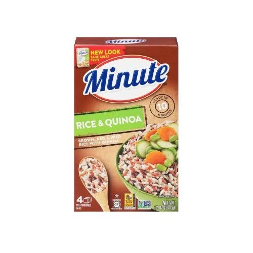 Minute Multi-Grain Medley Brown Rice Red Rice Wild Rice Quinoa, 2 Boxes, 12 Oz