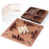 Hnefatafl Viking Chess Set Board Game Traditional Two-Player Strategy Board Game Intelligence Tabletop Tridimensional Chess Set Game Outdoor Adult/Child Travel Board Set (Hnefatafl Viking Chess)