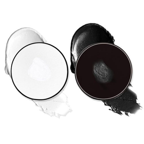 XINGXYUEL Black White Face Body Paint Professional Water Based Activated Body Face Paint Washable Halloween Makeup Palette Kit for Halloween Skeleton Vampire Zombie Goth SFX Special Effects Makeup