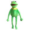 Lacroky Kermit Frog Hand Puppet with 50 Pcs Kermit The Frog Puppet Stickers, Hand Kermit Puppet Soft Stuffed Plush Toy for Boys & Girls - 24 Inches