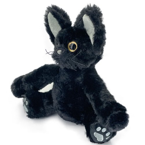 AZATE Black Cat Stuffed Toy, Black Cat Soft Plush Pillow, Gifts for Boys and Girls