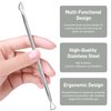 4 Pack Stainless Triangle Gel Nail Polish Remover ，Nail Cuticle Pusher，Cuticle Peeler Scraper Remover Tool for Fingernails and Toenails
