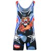 ROAR American Tiger Wrestling Singlet Stretch BodySuit Sports Wear (Amarican Tiger, Medium)