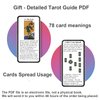 SIOKUY Tarot Cards Deck, Luxury Tarot Card Deck, Splendid Classic Tarot Deck, Durable Waterproof Gold Foil Tarot Decks for Beginners (Rimless Gold)
