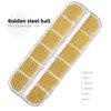 Nail Art Beads Gold Silver Rose Gold Mini Caviar Beads 3D Nail Art Metal Ball Nail Art With Nail Micro Beads Nail Art DIY Craft Decorative Accessories Set