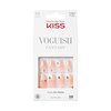 KISS Voguish Fantasy, Press-On Nails, Nail glue included, 4 Wheel Drive', Light Nude, Medium Size, Coffin Shape, Includes 28 Nails, 2G Glue, 1 Manicure Stick, 1 Mini File