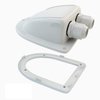 Haoguo ABS Solar Double Cable Entry Gland for All Cable Types 2mm² to 6mm² for Solar Project on RV Camper Van Travel Trailer Boat Cabin-White