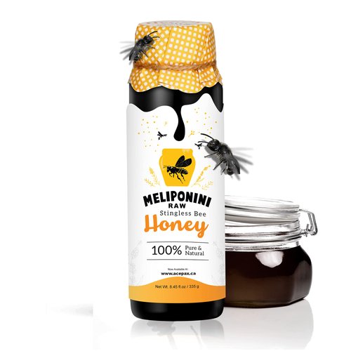 Meliponini - Stingless Bee Honey, Antioxidant-Rich Raw Honey, A Powerful Alternative to Manuka Honey, Tasty Sweet and Sour Pure Honey with Many Health Benefits, 250 ml