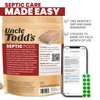 Uncle Todd's Septic Pods - Septic Tank Treatment - 12 Count One Year Supply - One Flush per Month - Free SMS & Email Reminders - Eco-Friendly and Powerful Solution for Septic Systems