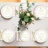 96Pcs Happy Engagement Party Supplies Engagement Paper Plates Napkins She Said Yes Party Tableware Set She Said Yes Disposable Dinnerware for Wedding Birthday Party Bridal Shower Decoration Serve 24