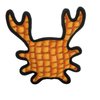 TUFFY - World's Tuffest Soft Dog Toy - Ocean Crab - Squeakers - Multiple Layers. Made Durable, Strong & Tough. Interactive Play (Tug, Toss & Fetch). Machine Washable & Floats. (Medium Orange)