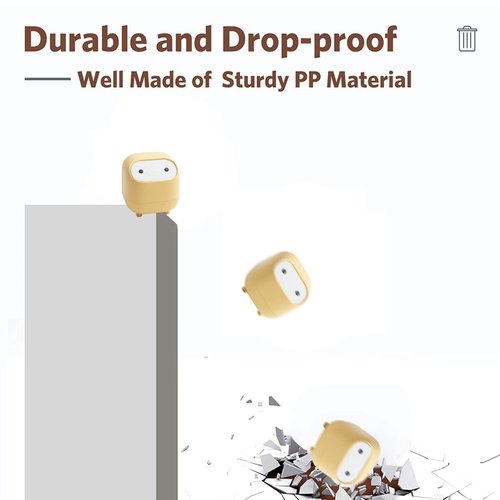 LtyTz Mini Trash Can with Lid, Cute Ninja Desktop Trash Cans, Small Trash Can Office Plastic Garbage Can for Bathroom Vanity, Desktop, Office or Coffee Table (Yellow)