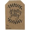 Gift Tags Natural Kraft Holiday Present Stickers Season's Greetings 4 Different Designs 2 x 3 Inch 100 Total Labels