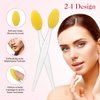 5 Pcs Lip Brush Tool Lip Scrub Brush Double-Sided Silicone Lip Exfoliator Brush Lip Scrubber Tool for Dark Lips