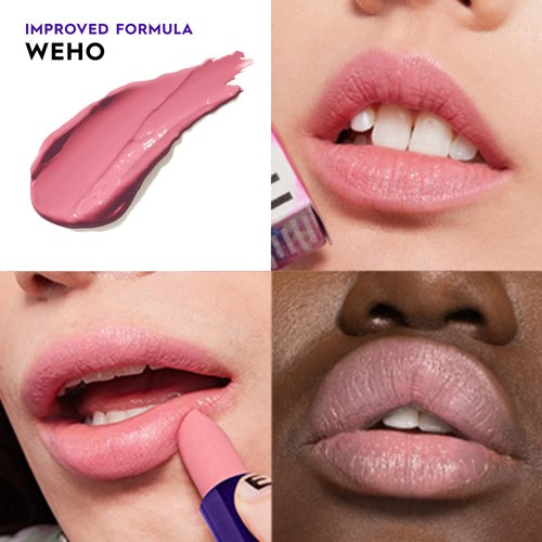 URBAN DECAY Vice Hydrating Lipstick (Weho - Bright Baby Pink - Cream Finish), Creamy Formula, Moisturizing Lip Color with Aloe Vera & Avocado Oil, Vegan, Cruelty-free - 0.11 oz