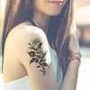 Oottati 8 Sheets Arm Waterproof Temporary Tattoos Thorns Flower Rose Butterfly