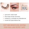 Ardell Naked Lashes 420 - Natural Volume & Lightweight Black Strip Lashes with DUO Lash Glue, Undetectable Lash Enhancement, 2-Packs